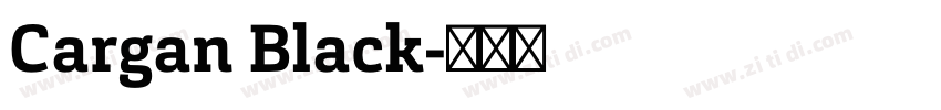 Cargan Black字体转换